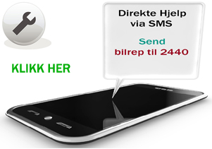 Direkte hjelp via SMS - bilrep til 2440